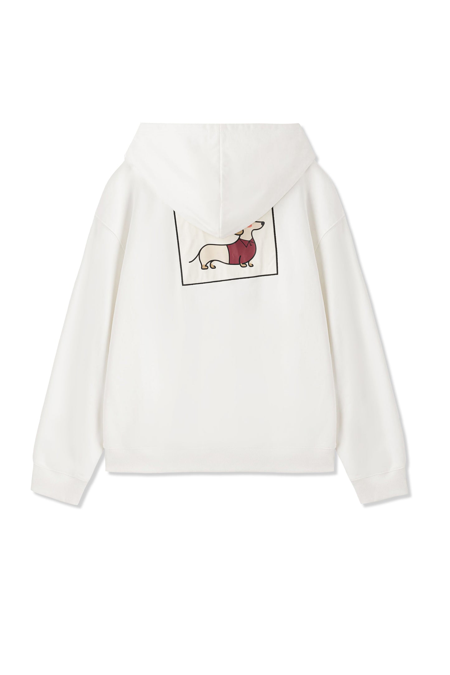 後背貼佈繡hoodie