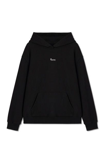 黑色貼佈繡hoodie