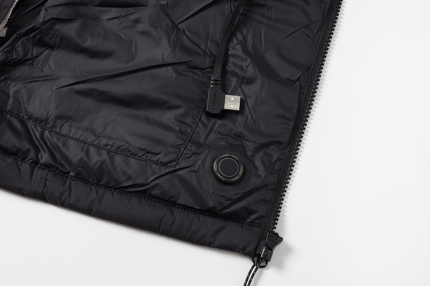 電熱羽絨馬甲（黑色）