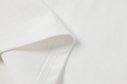 后背印花长袖T恤