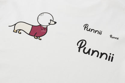 后背印花长袖T恤