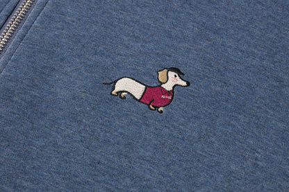 拉鏈帽衫（牛仔藍）