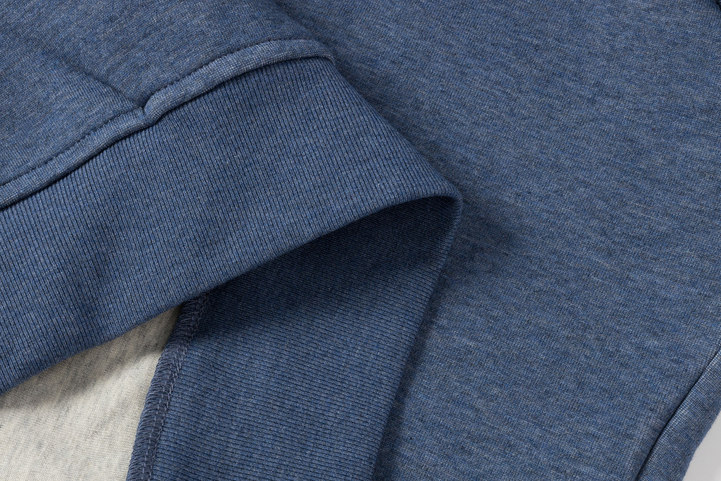 拉鏈帽衫（牛仔藍）