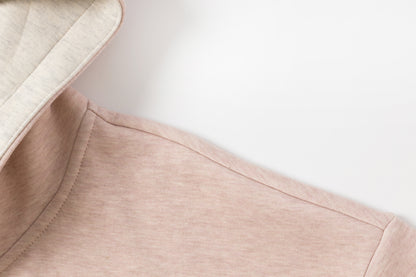 拉鏈帽衫（紫粉）