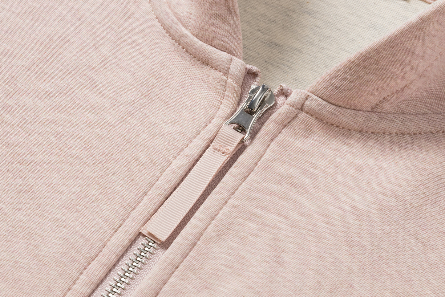 拉鏈帽衫（紫粉）