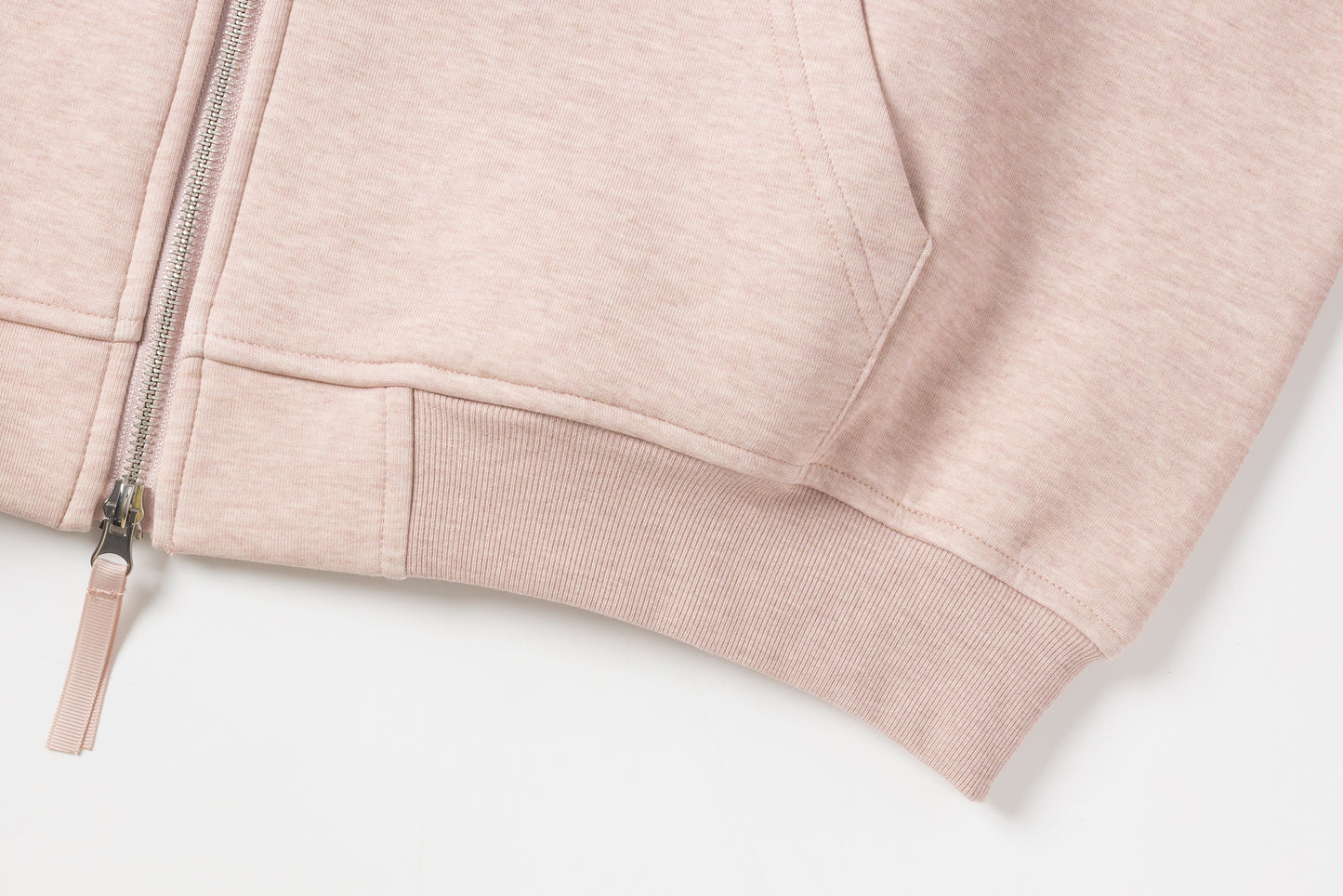 拉鏈帽衫（紫粉）