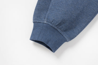 拉鏈帽衫（牛仔藍）