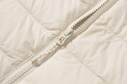 電熱羽絨馬甲（米白）